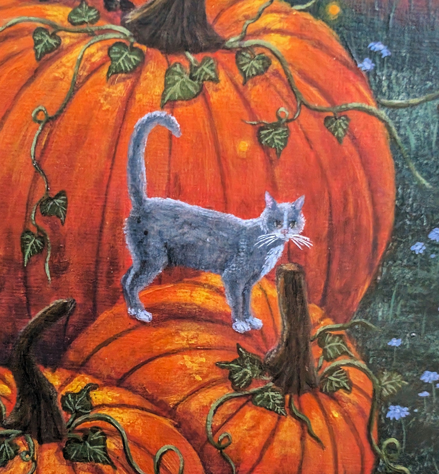The Pumpkin Patch 12"x12" Painting