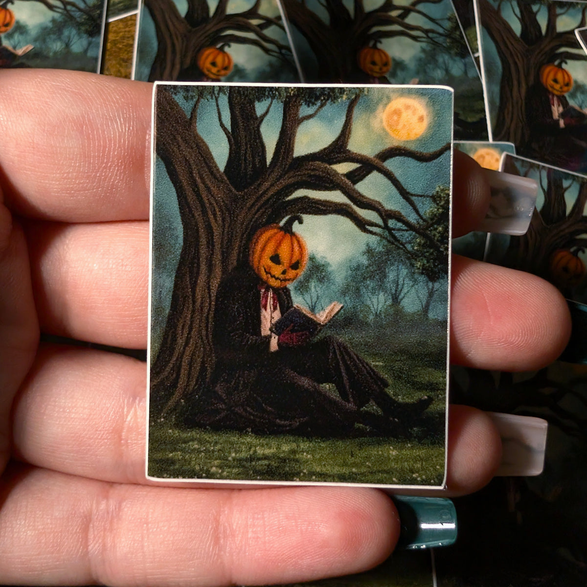 Pack of 25: 2" Fall Halloween Bookish Headless Horseman Stickers