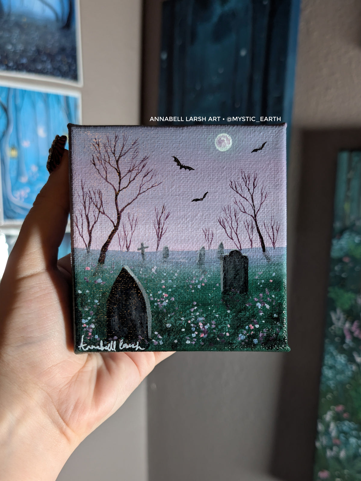 Batty Cemetery 4" Painting 30/50
