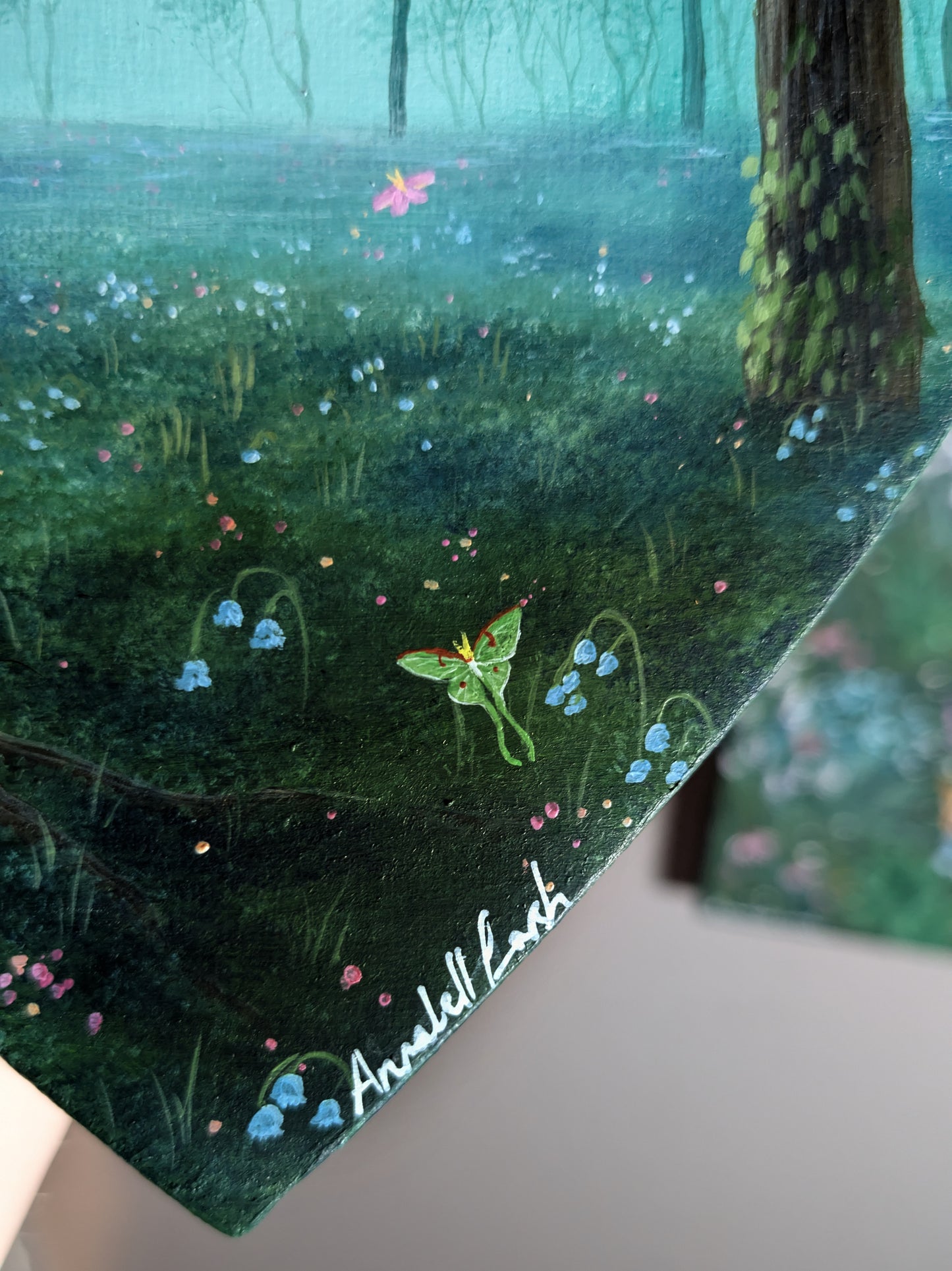 Fluttering Forest 8" Painting