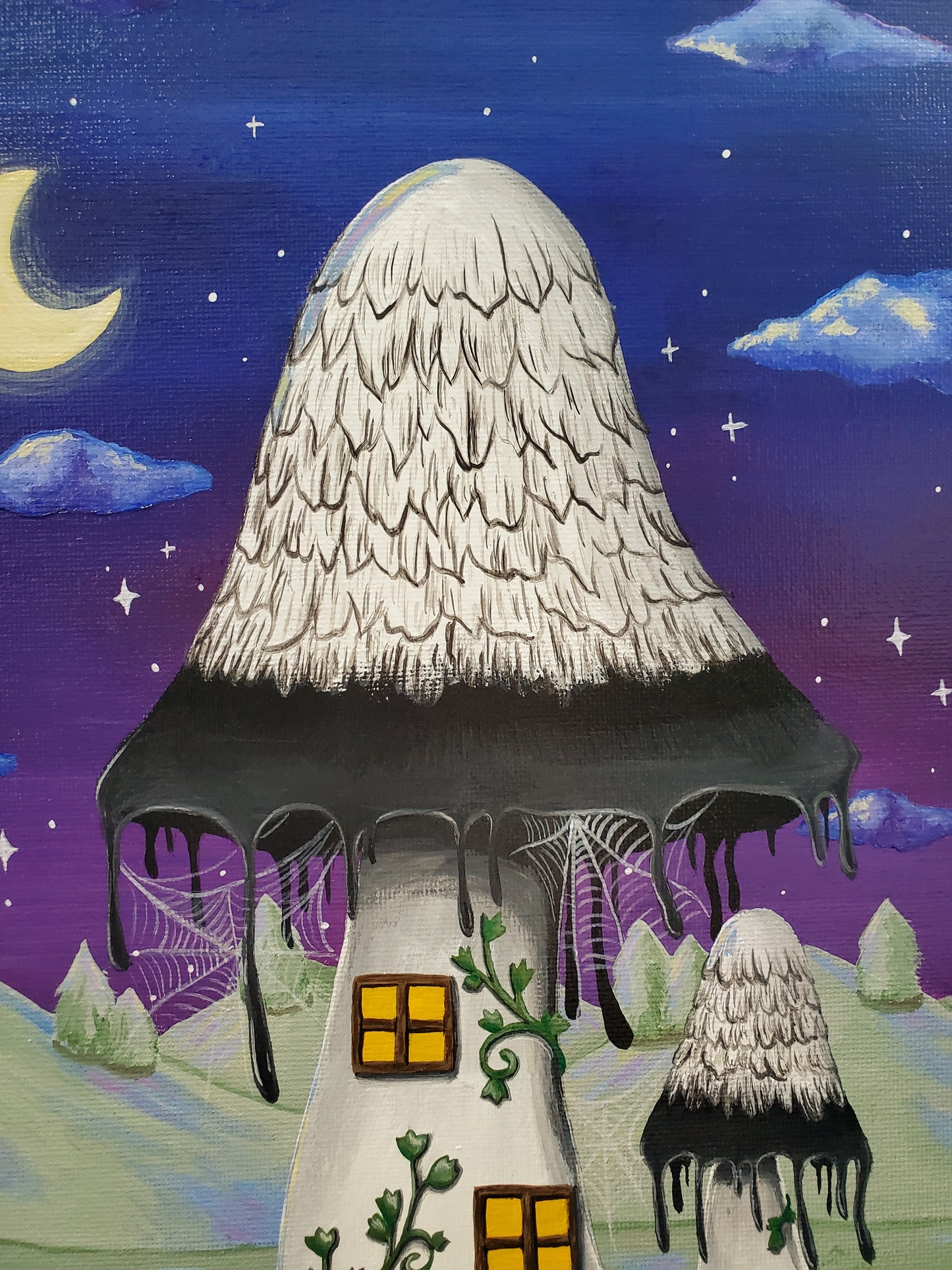 Haunted Ink Cap Manor Painting