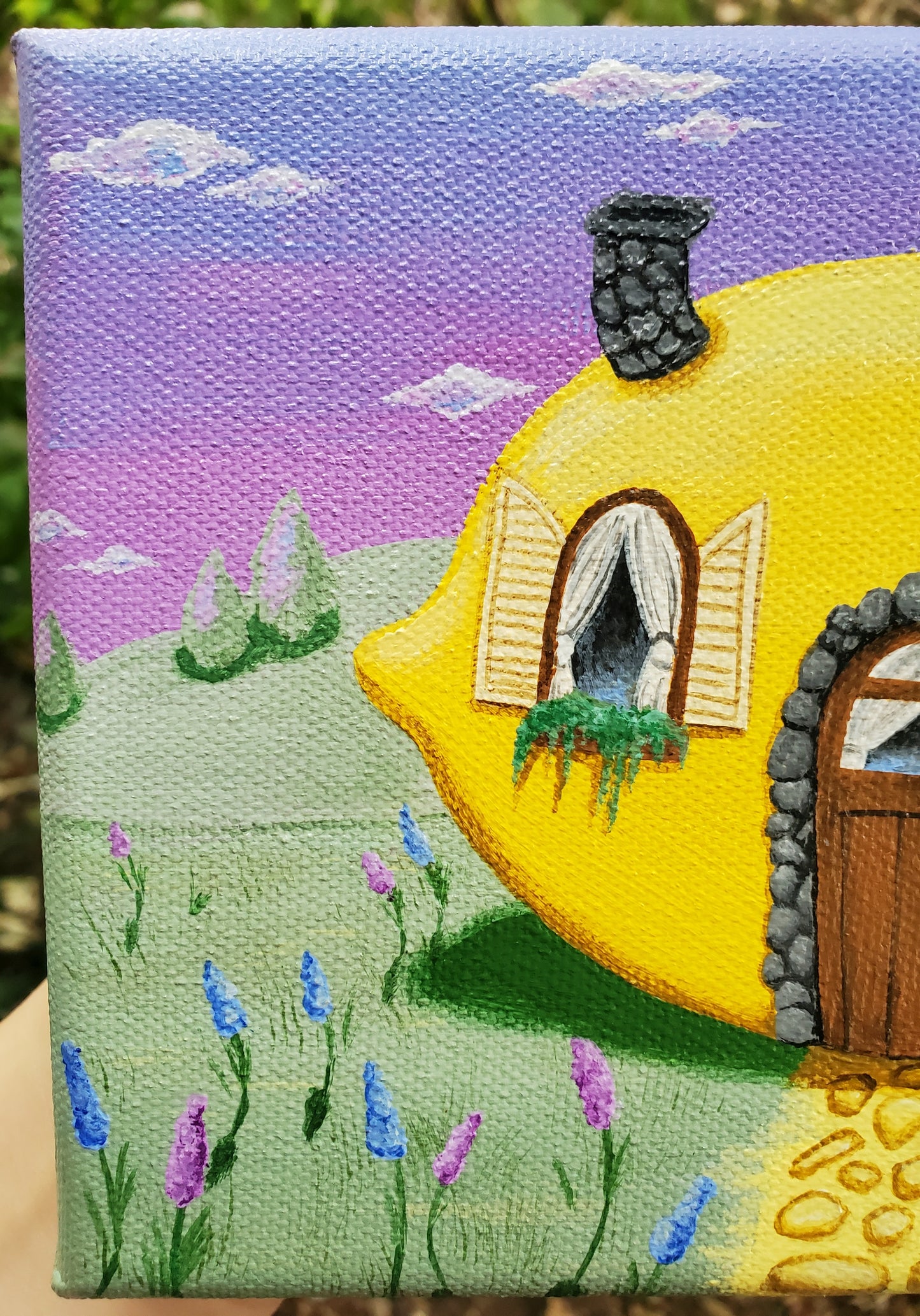 Lemon Cottage Painting