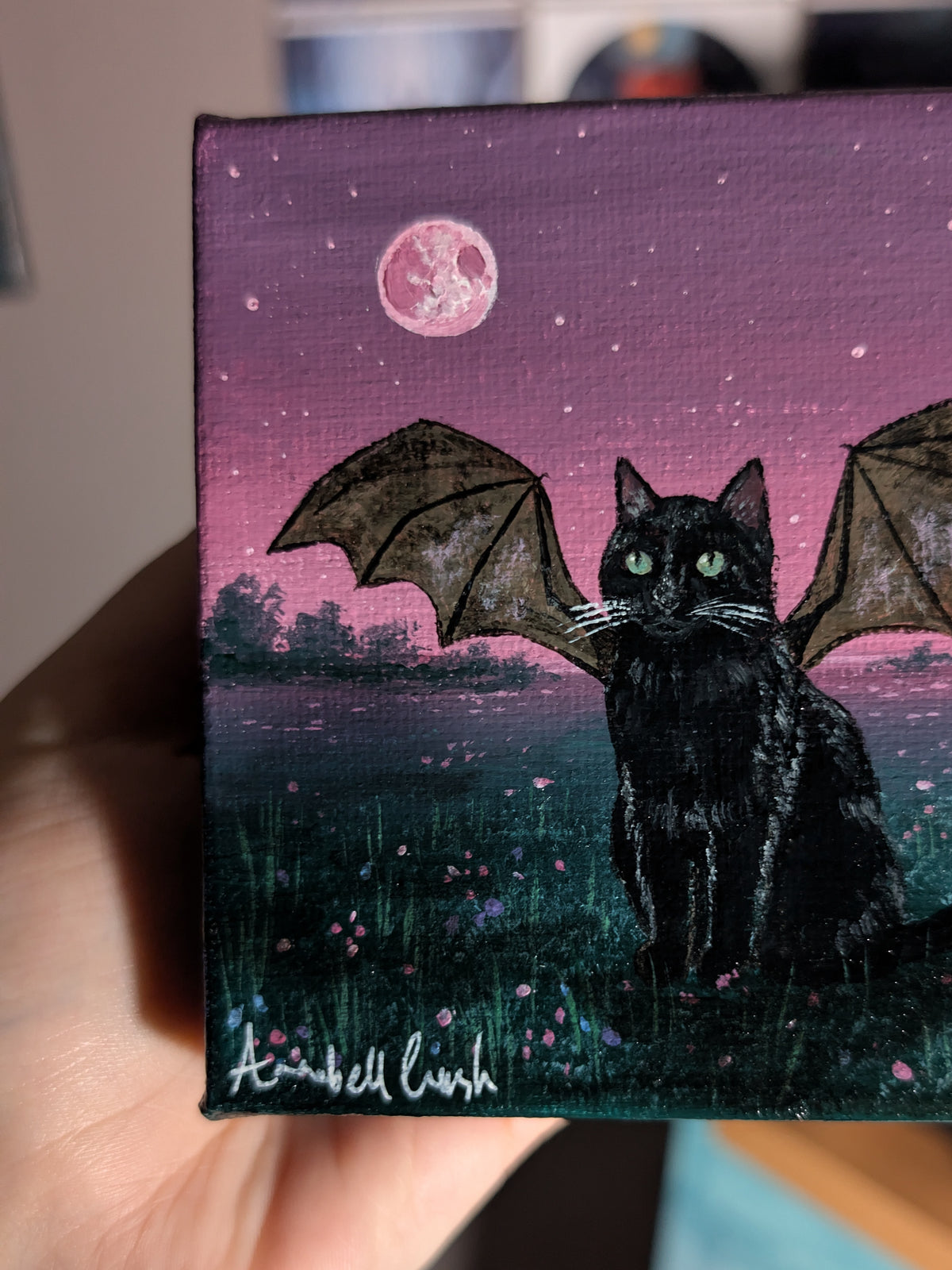 The Cat Bat 4" Painting 57/50