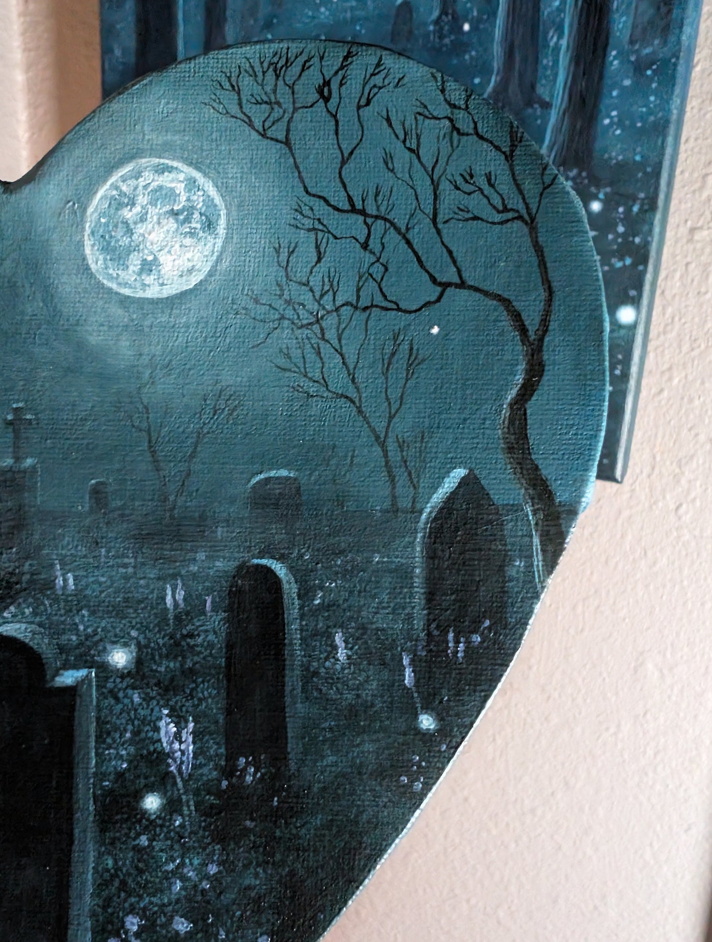 Darkwood Cemetery 8" Painting