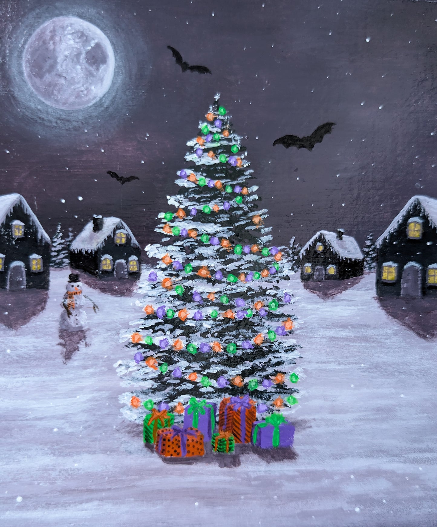 Creepmas Town 6" Painting