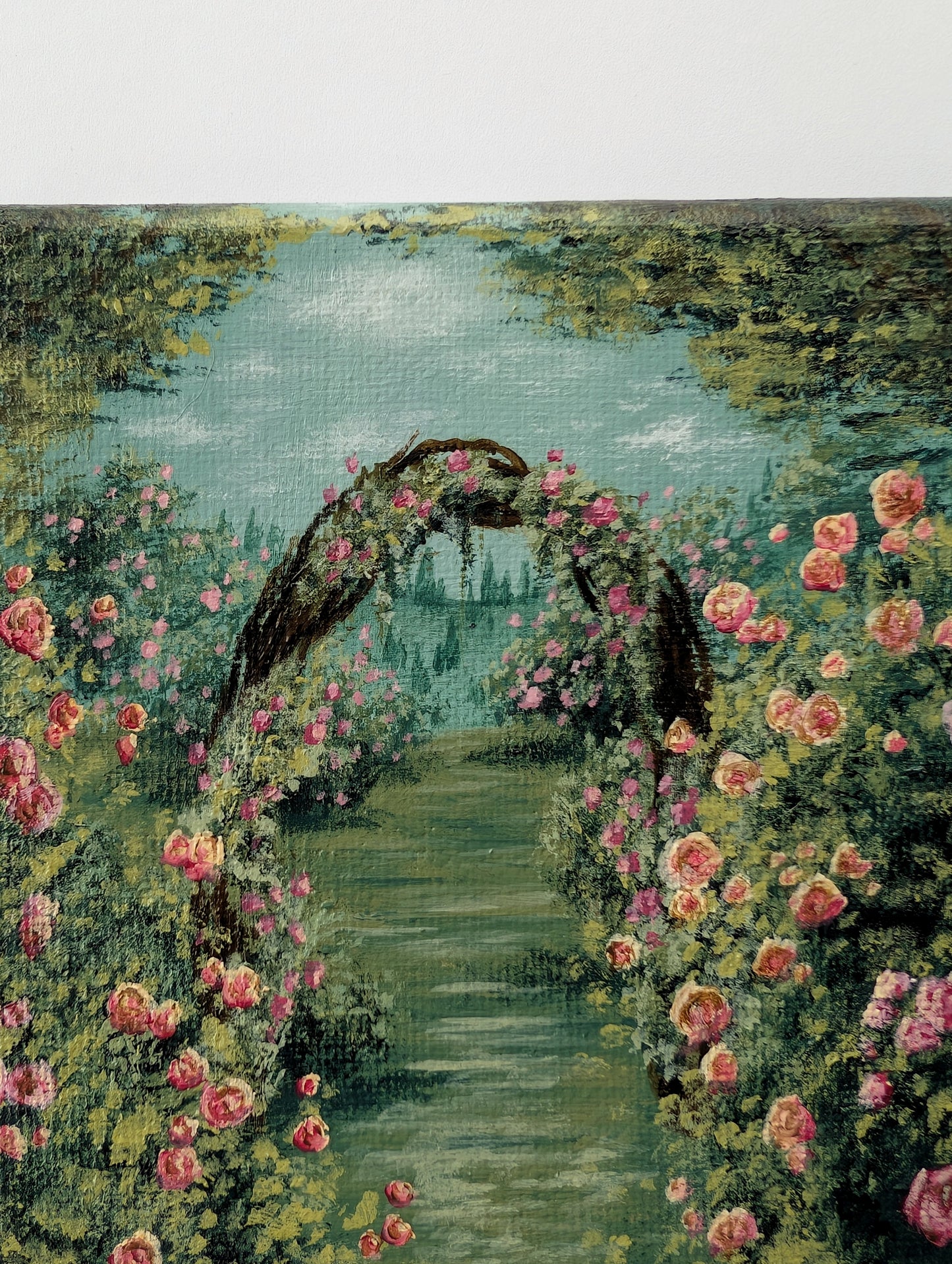 Into the Rose Garden Painting