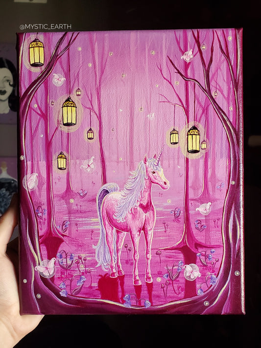Unicorn Forest Painting