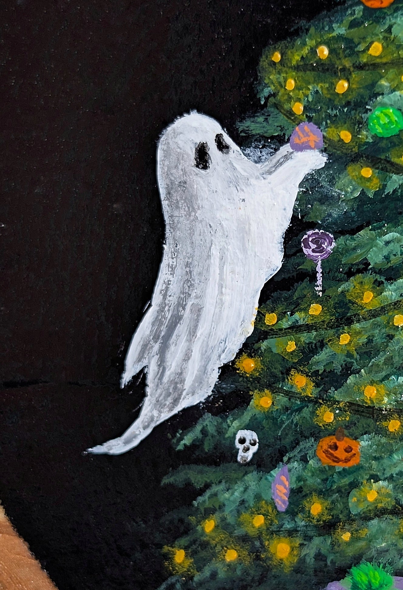Creepmas Tree Ornament or Wall Art Painting