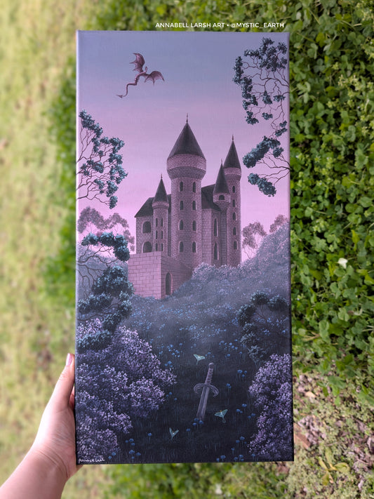 Amethyst Castle 10x20 Painting