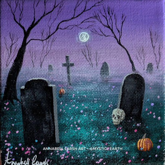 Hallows Eve Cemetery Prints