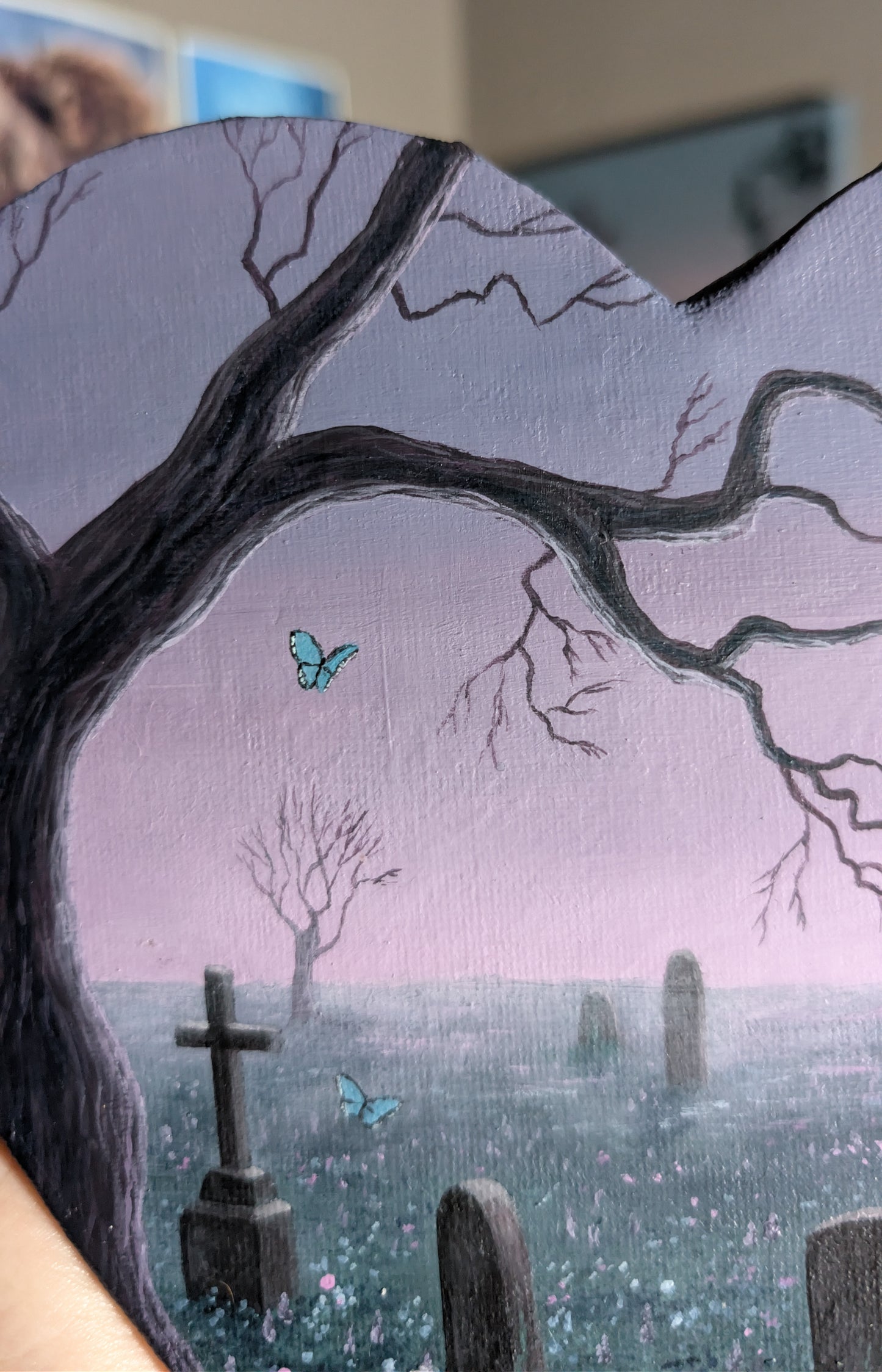 Blue Hollow Cemetery 8" Painting