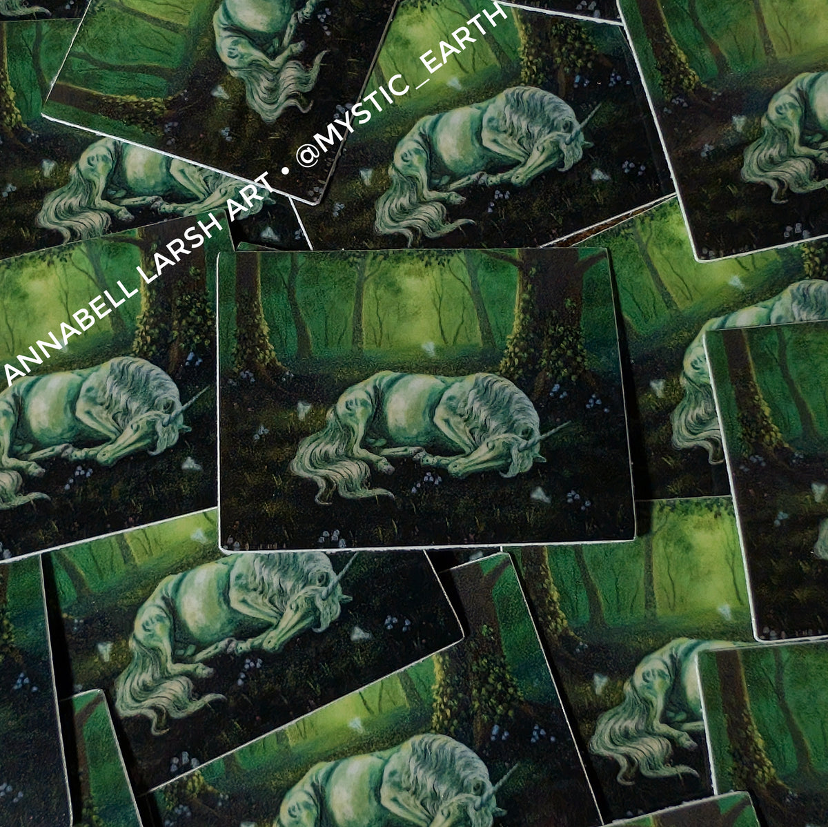 Pack of 25: 2" Fairytale Fantasy Unicorn Forest Stickers