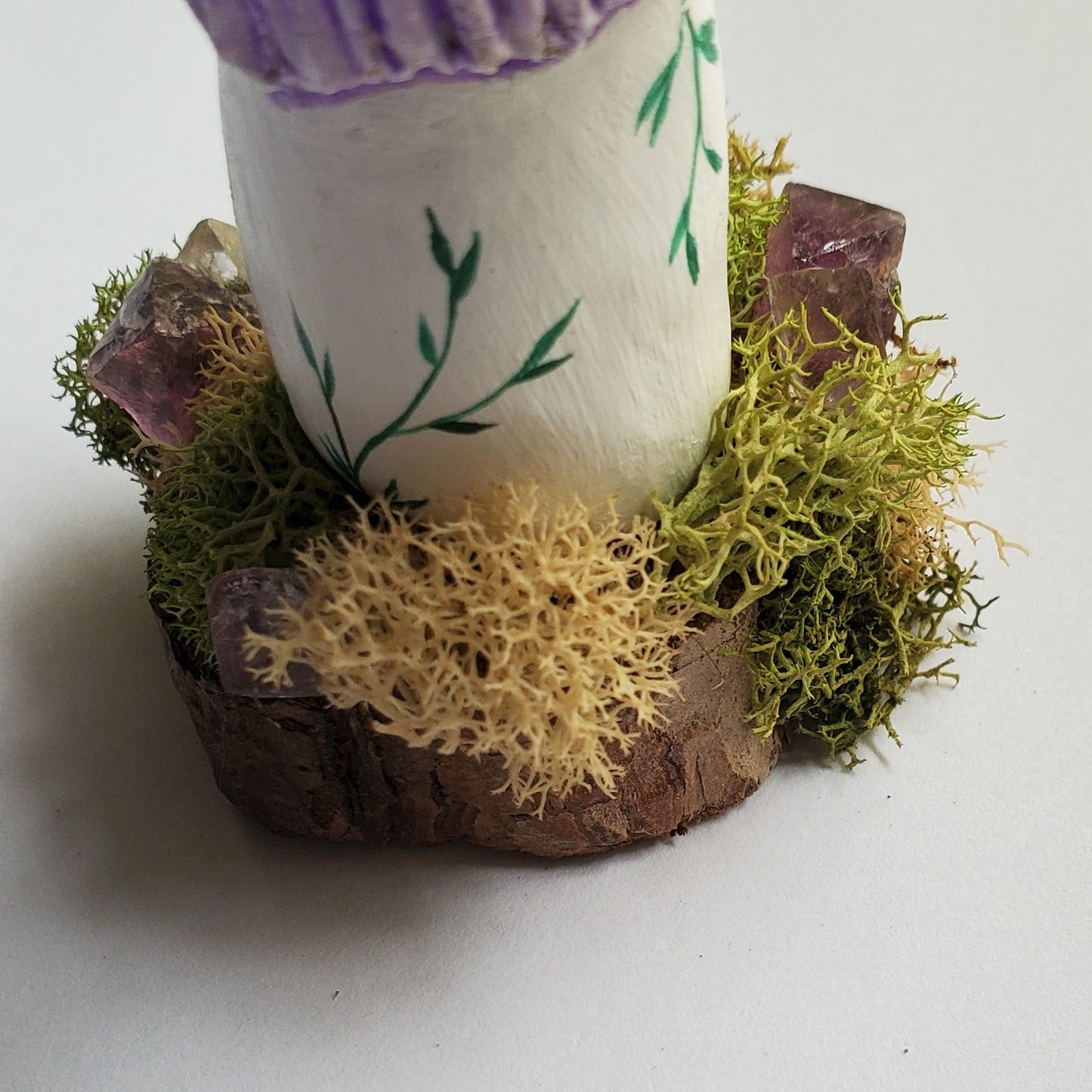 Purple Mushroom House Sculpture (Small)