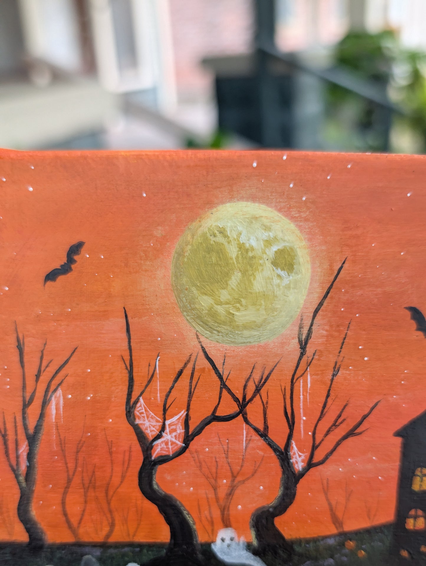 The Pumpkin Cemetery Painting