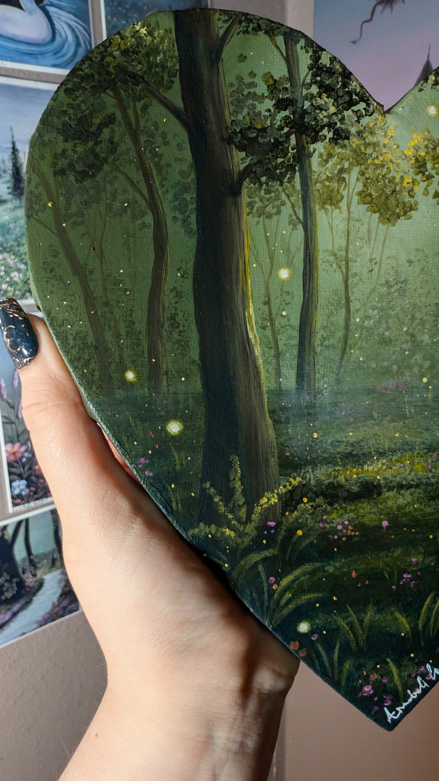 The Golden Woods 8" Painting