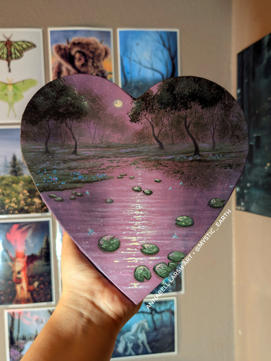 Lilypad Pond 8" Painting