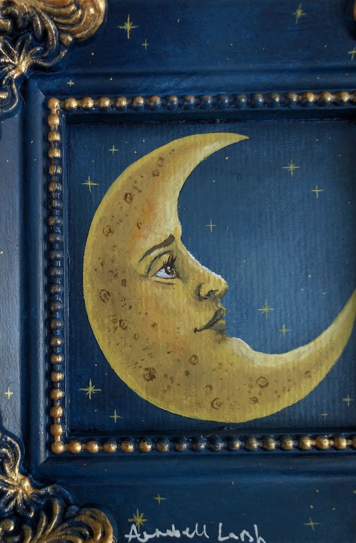 The Moon 4.5" Painting