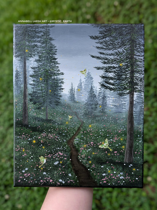 Luna Mountain 8"x10" Painting