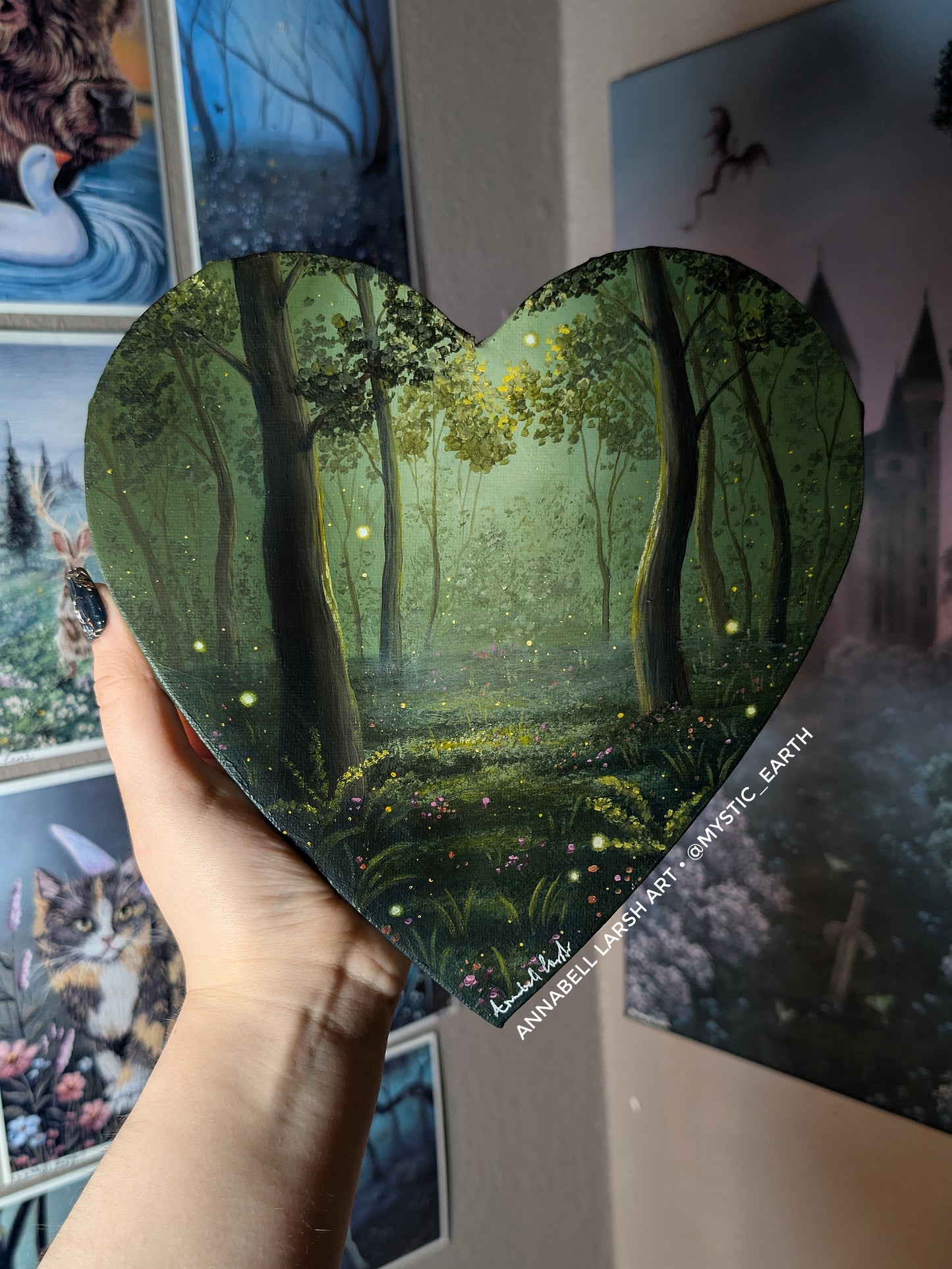 The Golden Woods 8" Painting