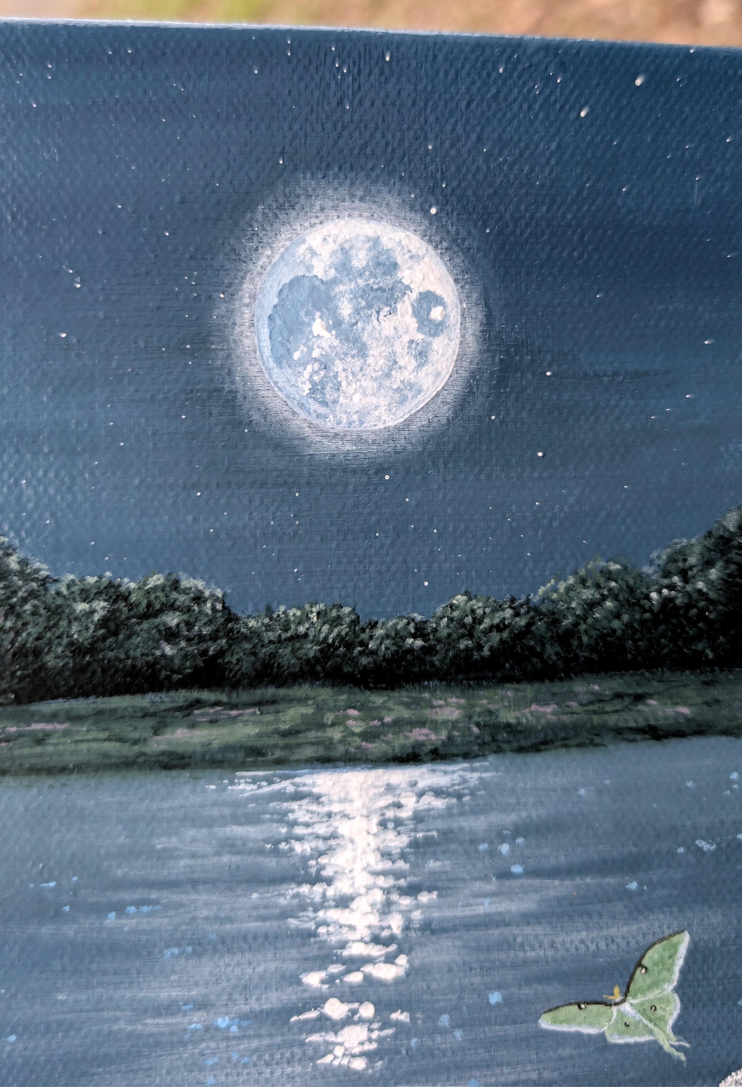 Glimmering 5"x7" Painting