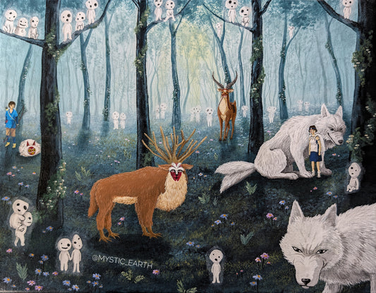 Mononoke Forest Prints 5"x6.25"