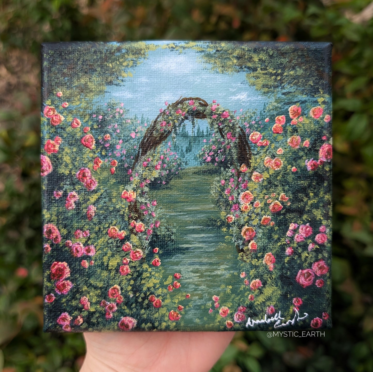 Into the Rose Garden Painting