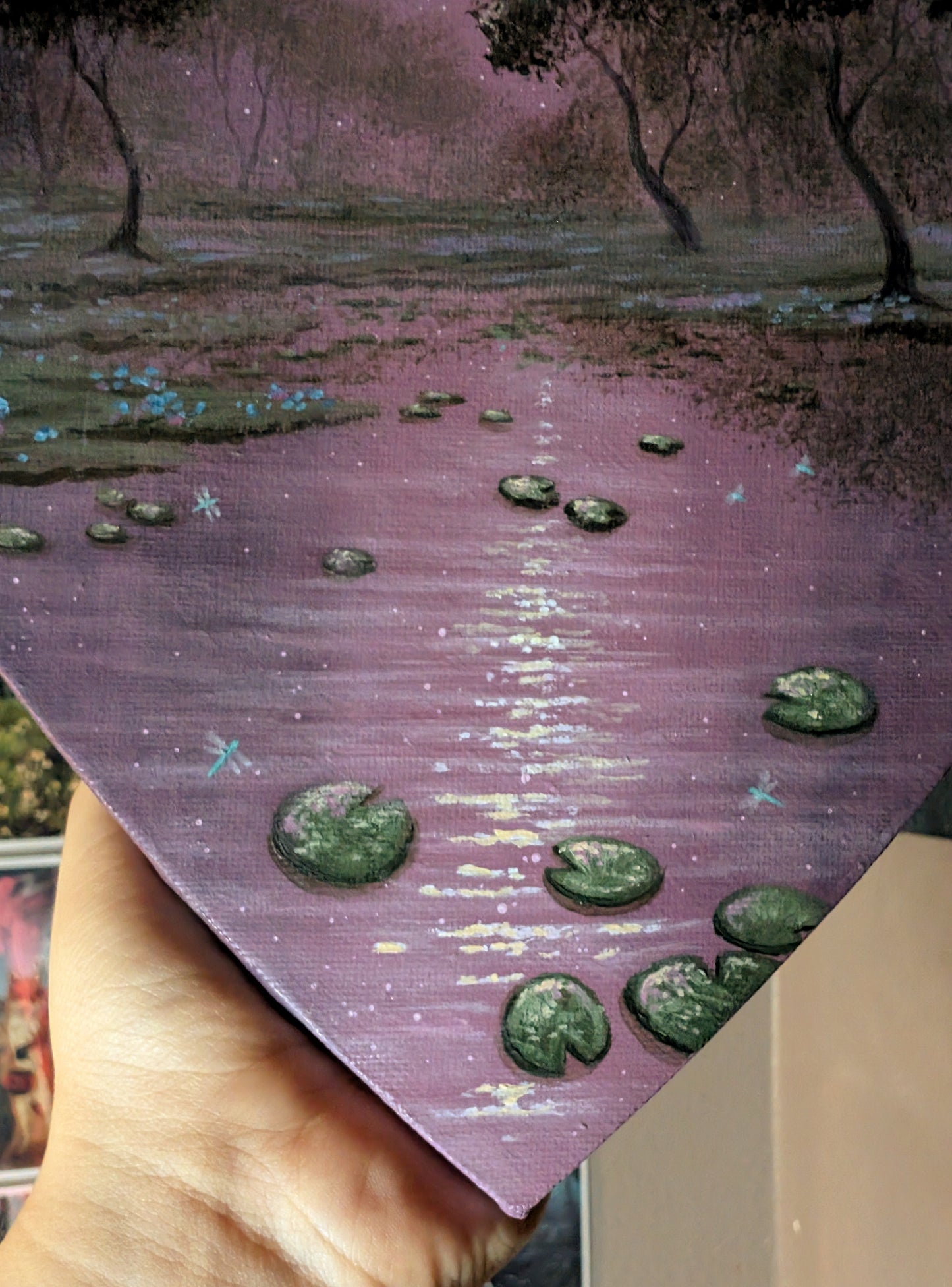 Lilypad Pond 8" Painting