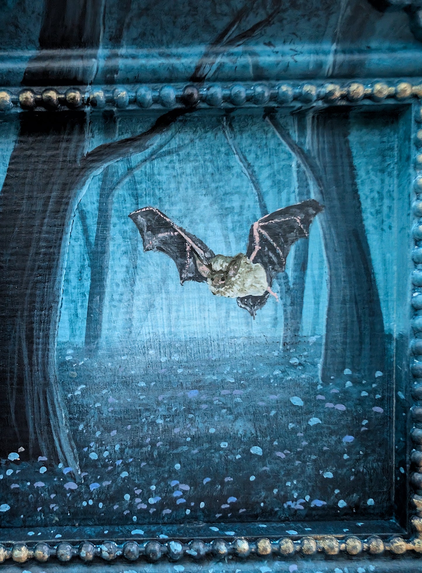 Blue Nights 4.5" Painting