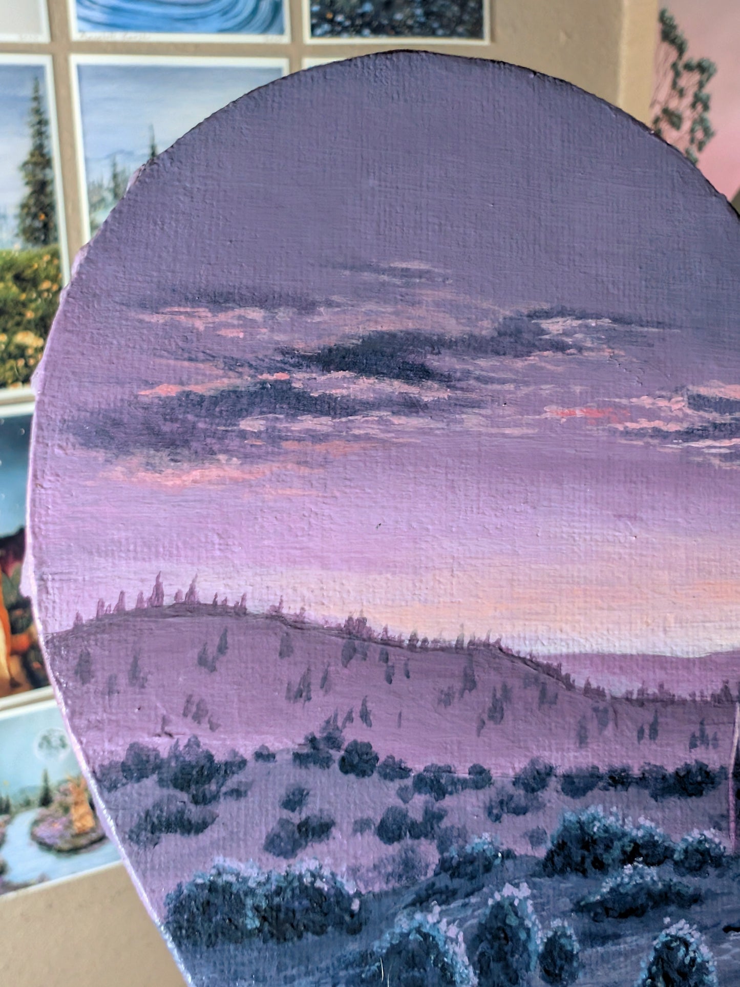 When the Sun Sets 8" Painting