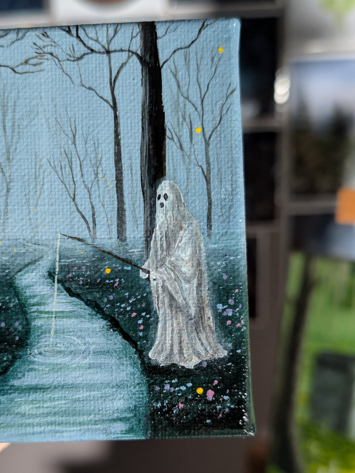Carl Goes Fishing Part 2 4" Painting 53/50