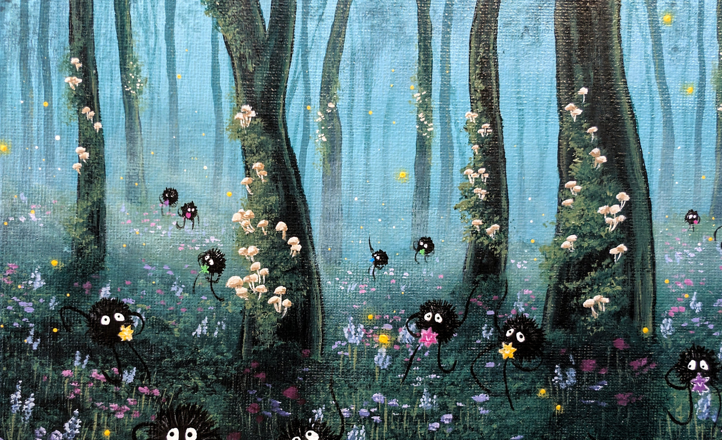 Sprites Forest Painting 8"x10"