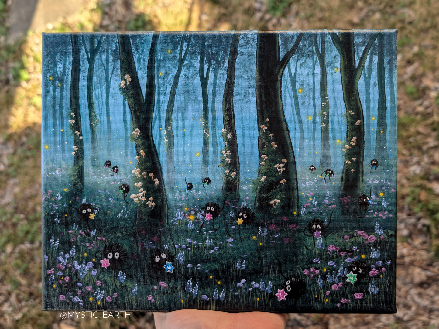 Sprites Forest Painting 8"x10"