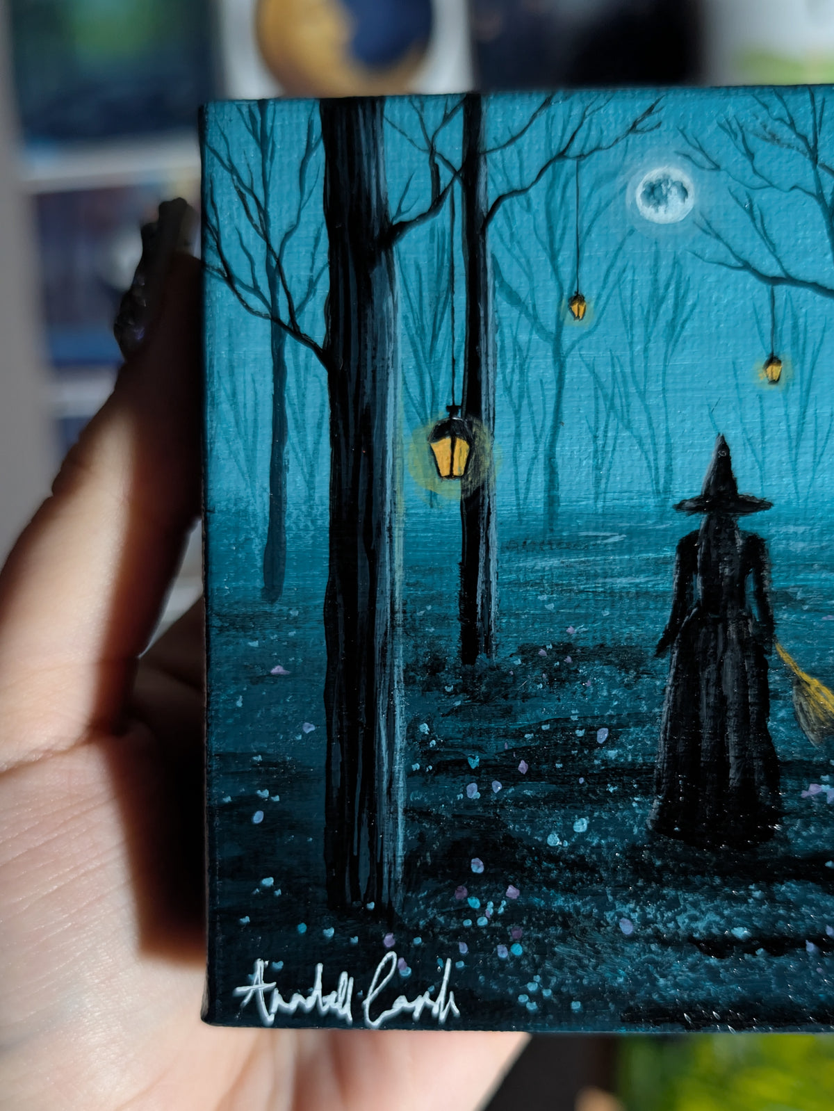 The Witch's Landing 4" Painting 56/50