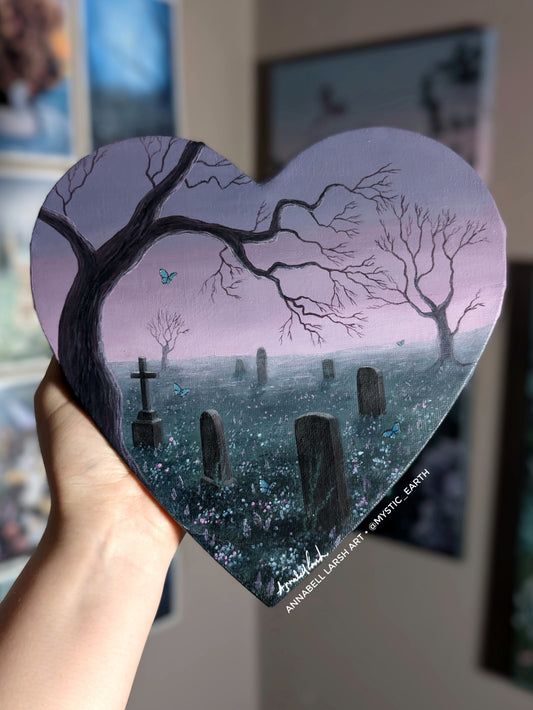 Blue Hollow Cemetery 8" Painting