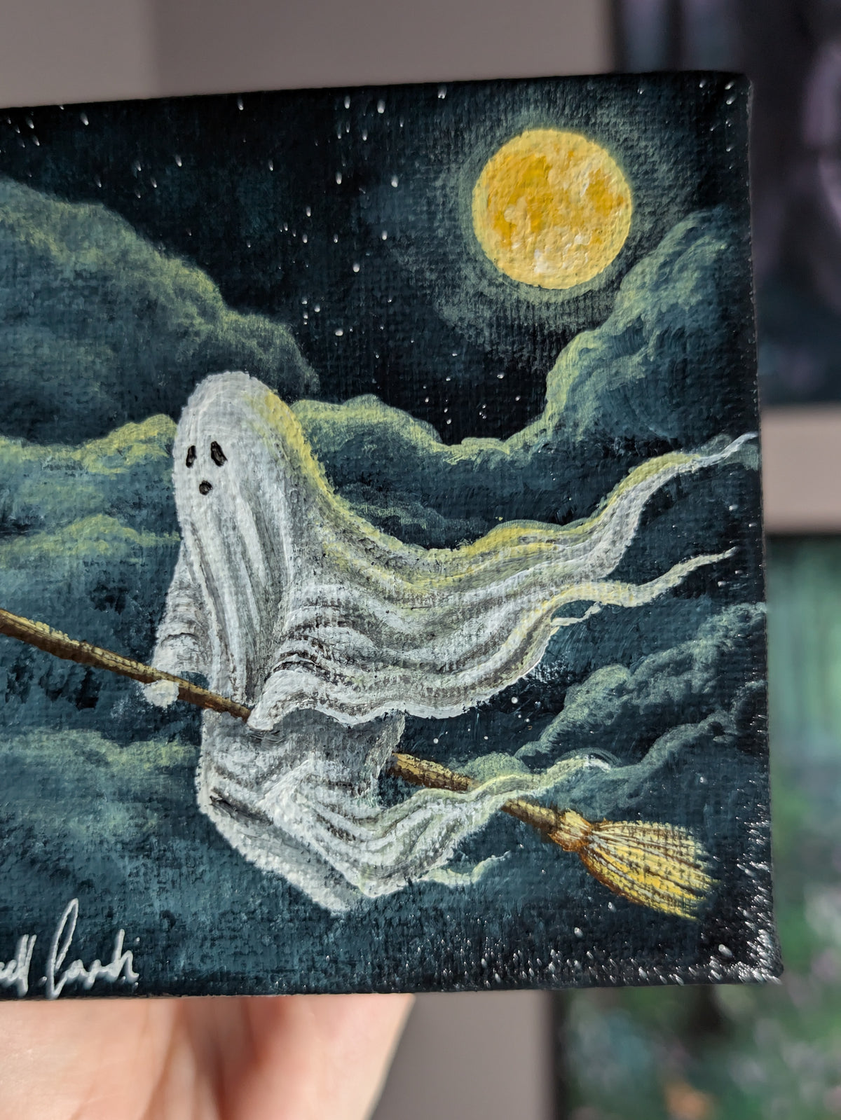 Carl Takes Flight 4" Painting 21/50