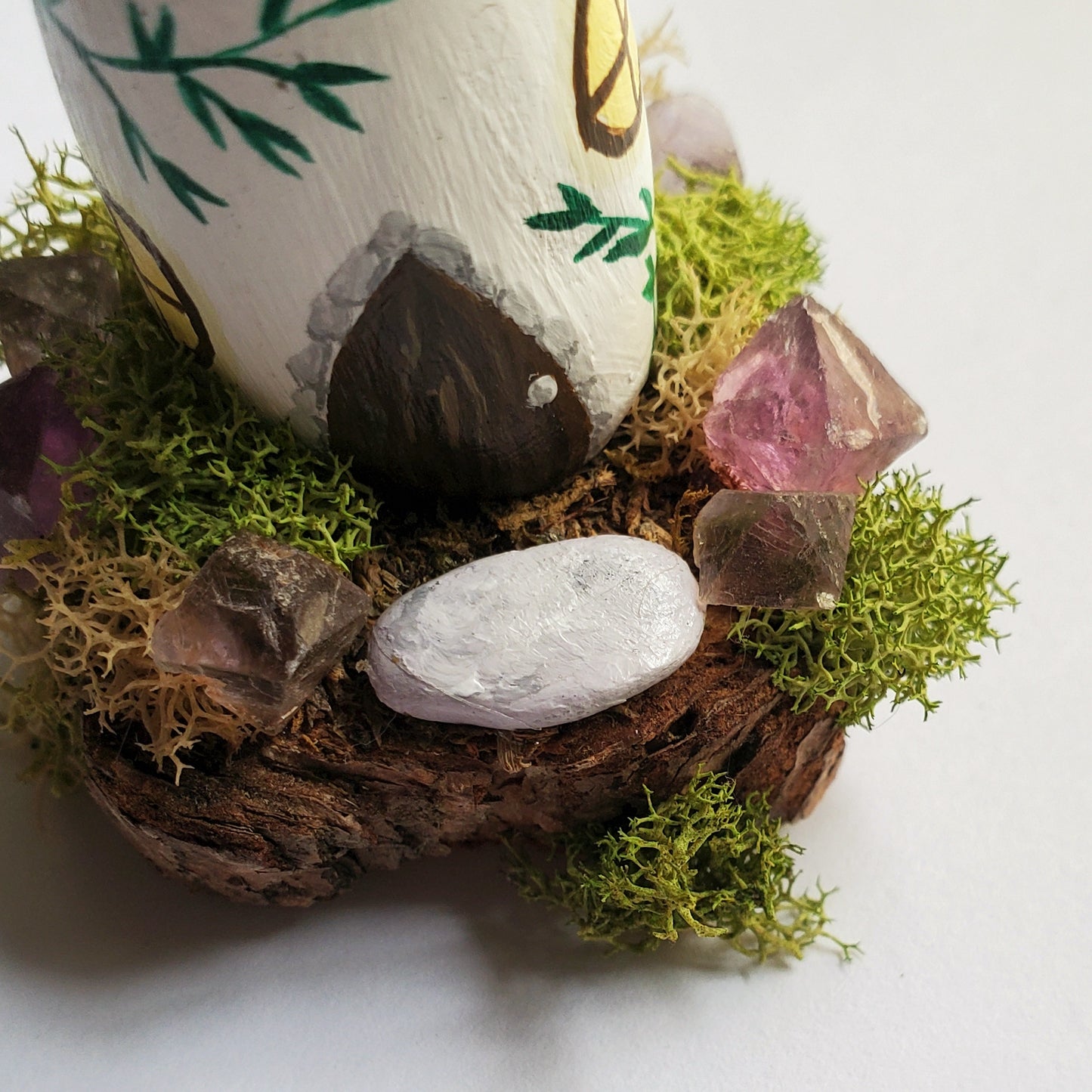 Purple Mushroom House Sculpture (Small)