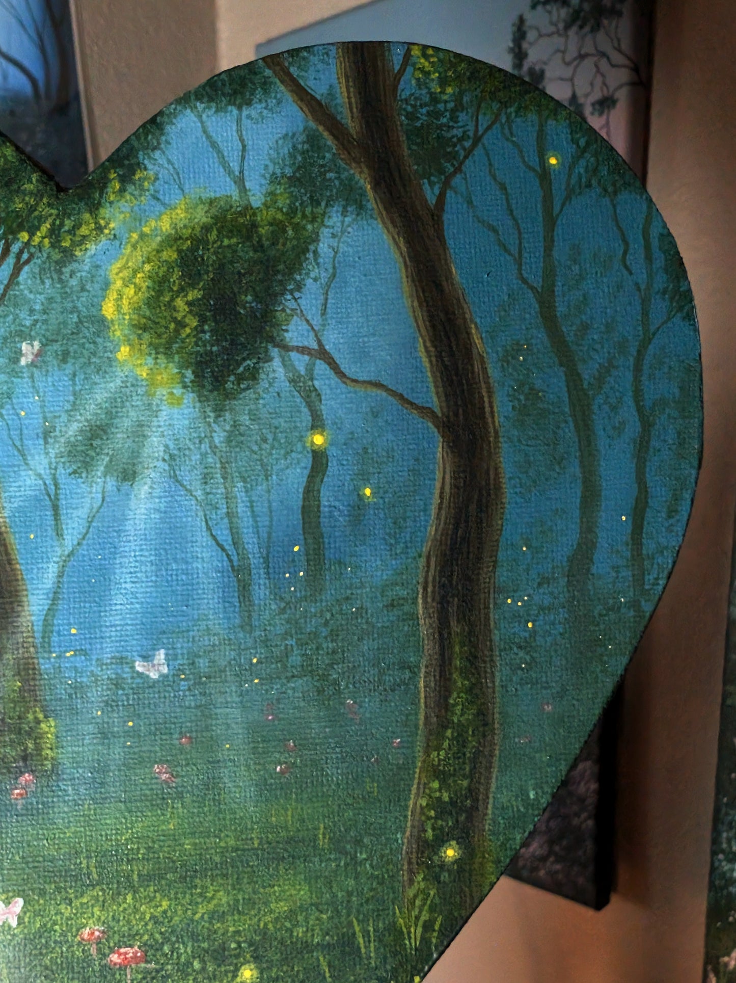 Toadstool Forest 8" Painting