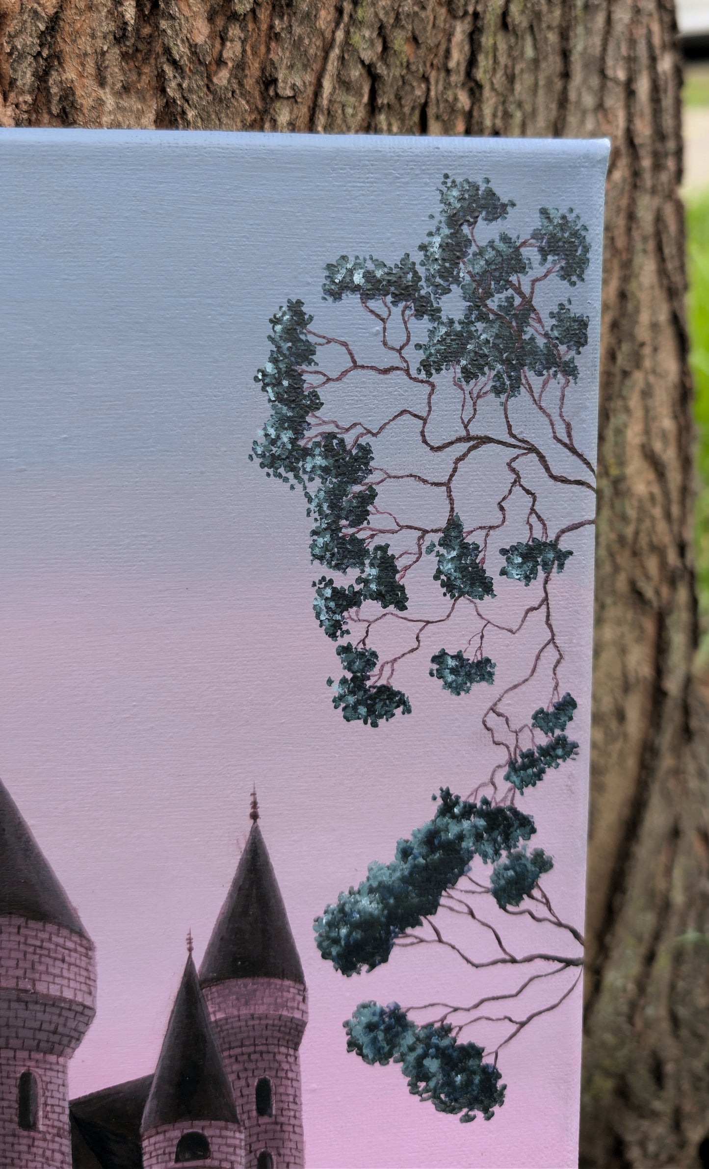 Amethyst Castle 10x20 Painting