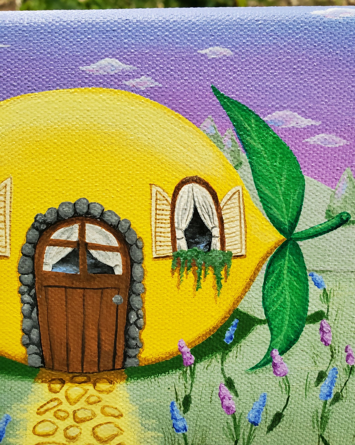 Lemon Cottage Painting