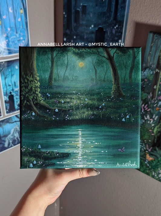 Starfall Waters 8"x8" Painting