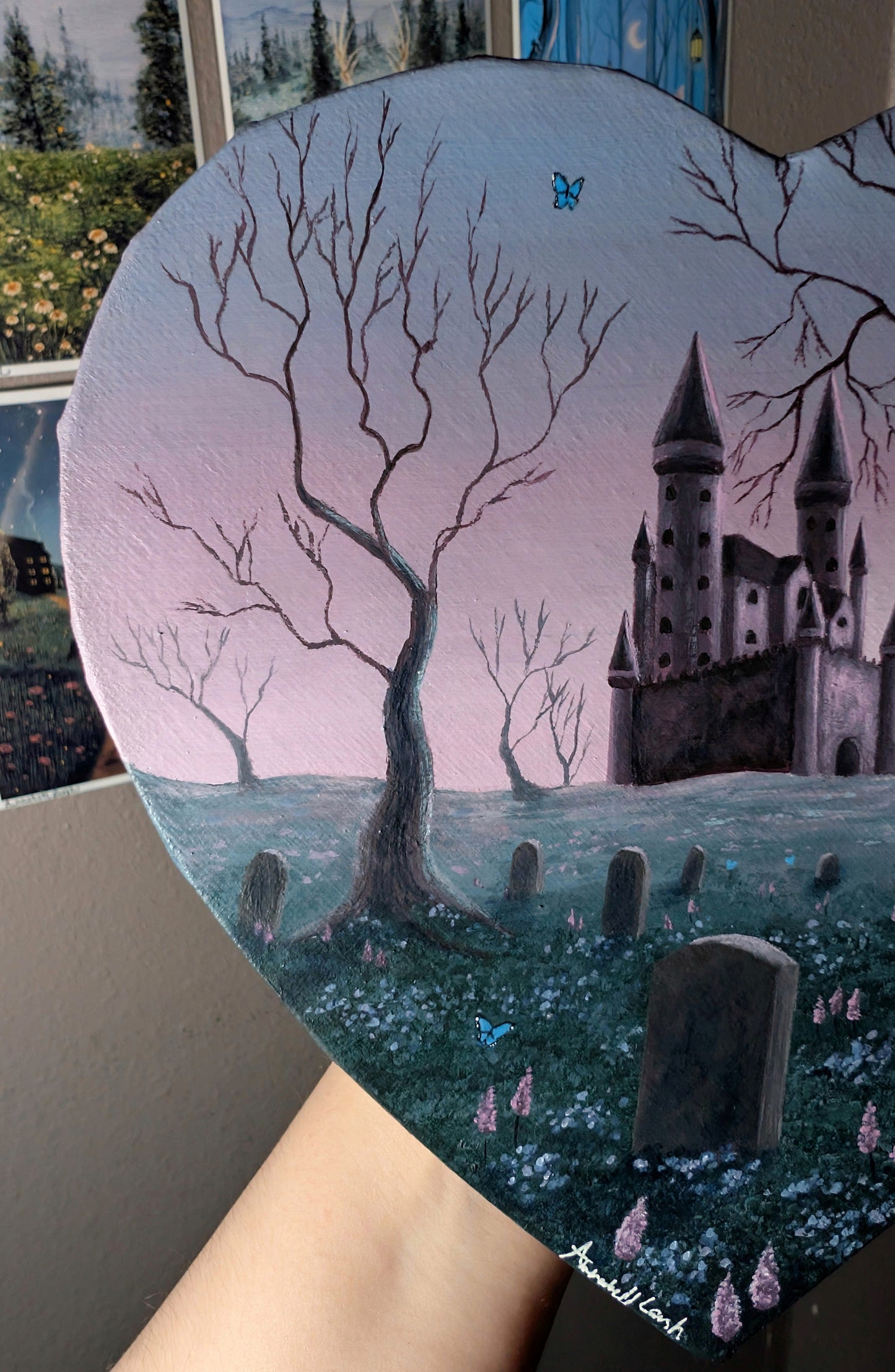 Haunted Castle 8" Painting