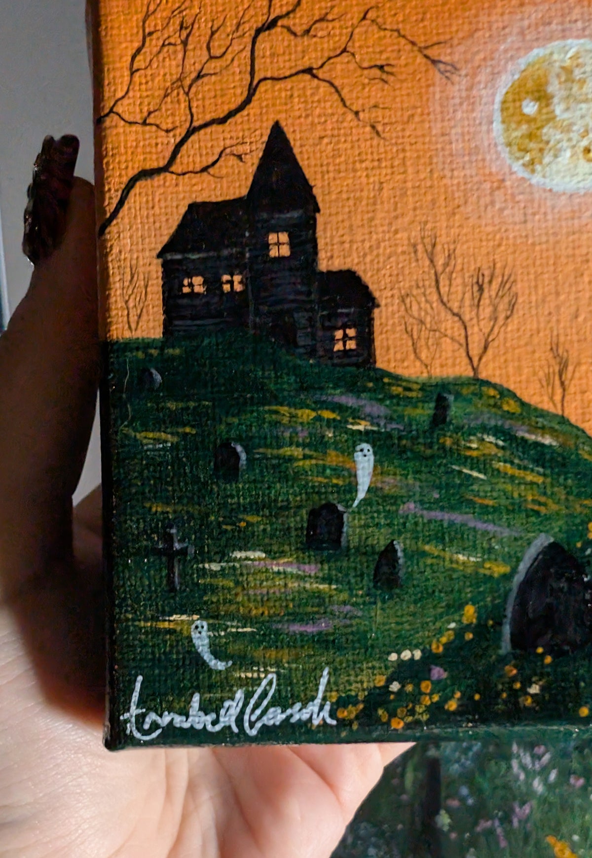 The Haunted Hill 4" Painting 7/50
