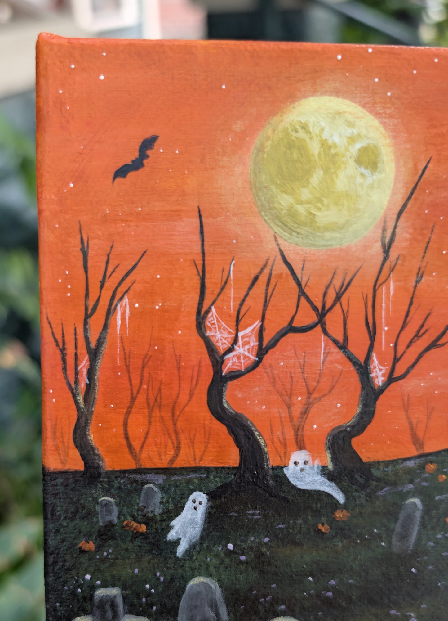 The Pumpkin Cemetery Painting