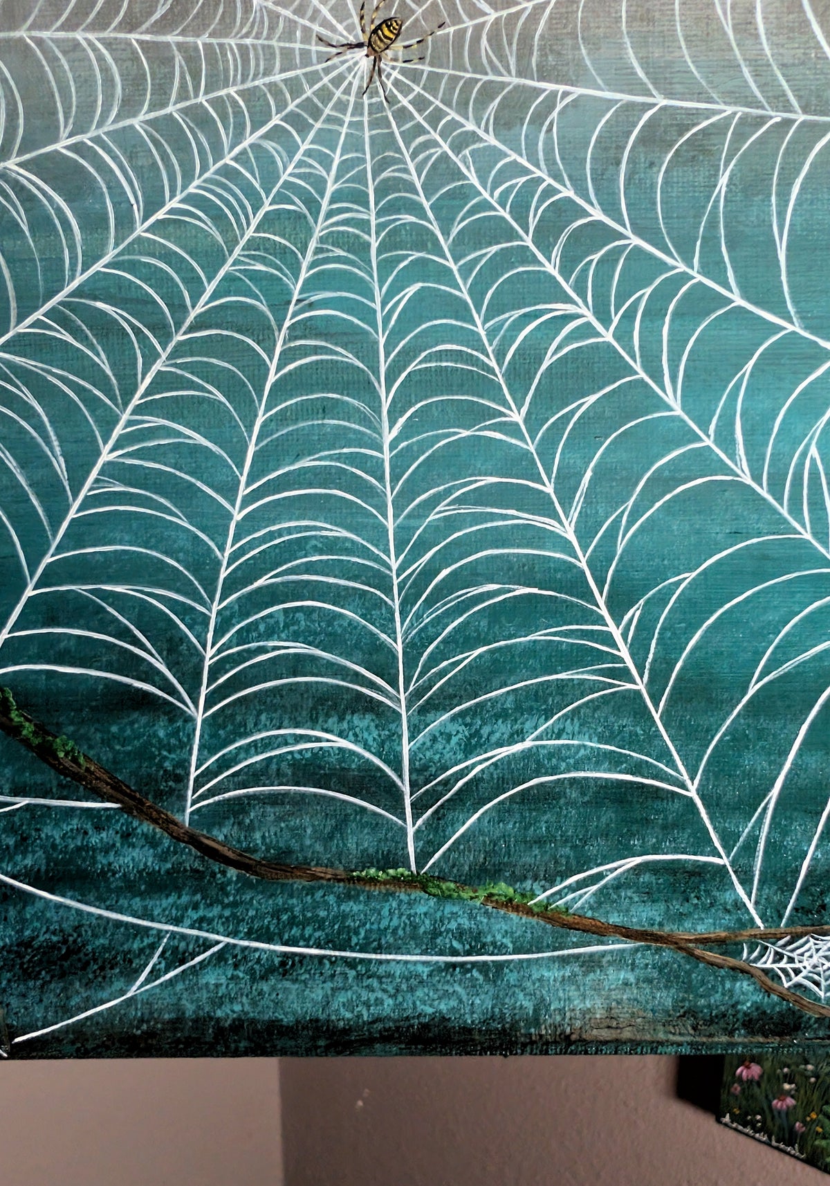 Mildred's Web 9" x 12" Painting