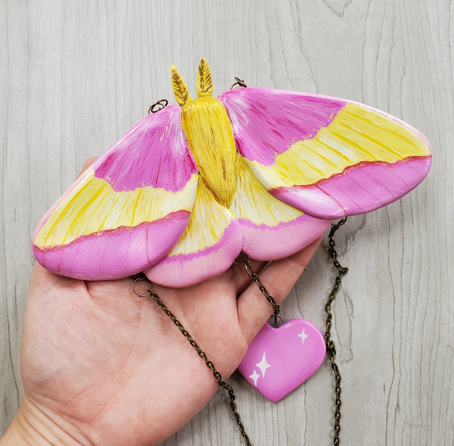 Rosy Maple Moth Wall Hanging