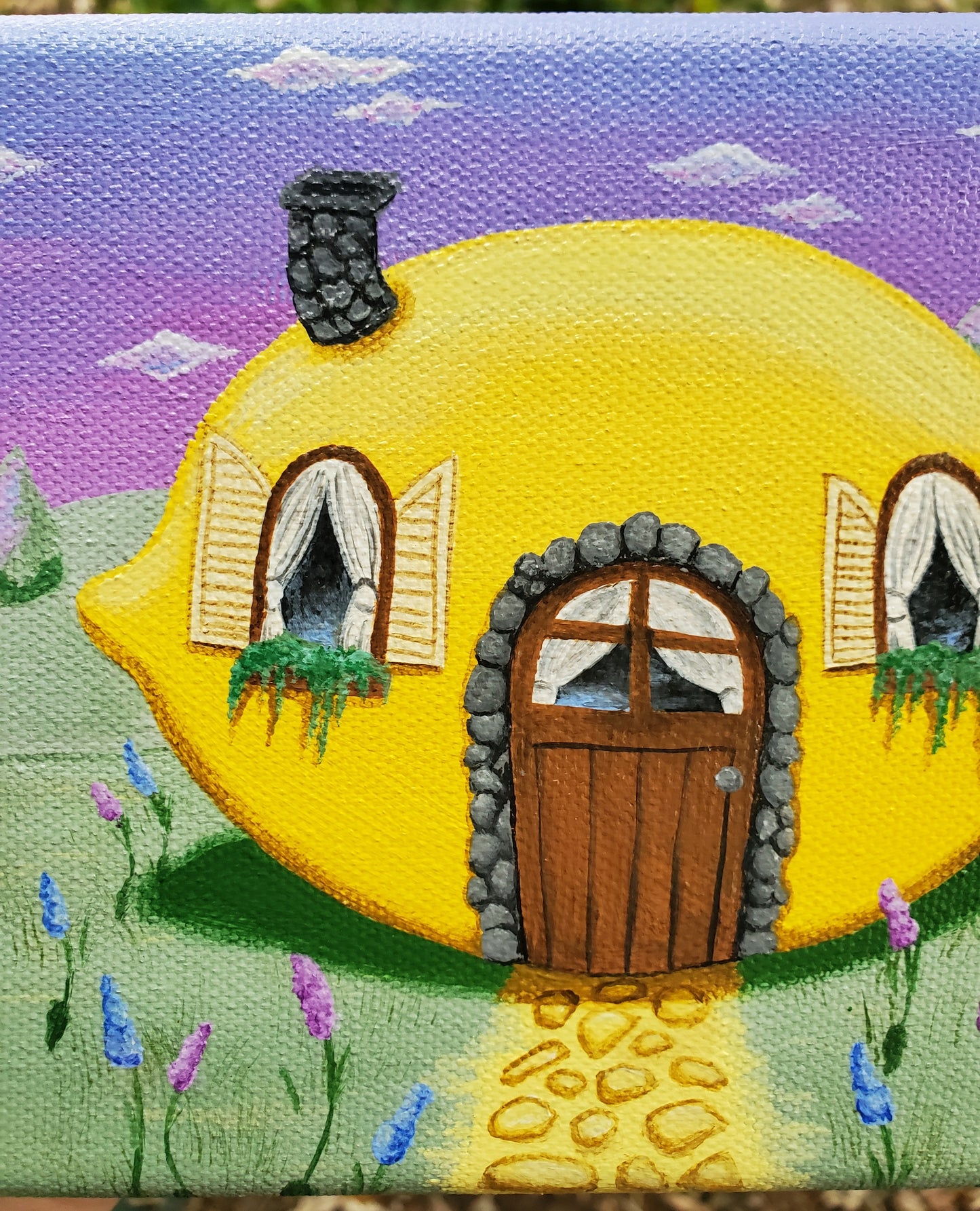 Lemon Cottage Painting