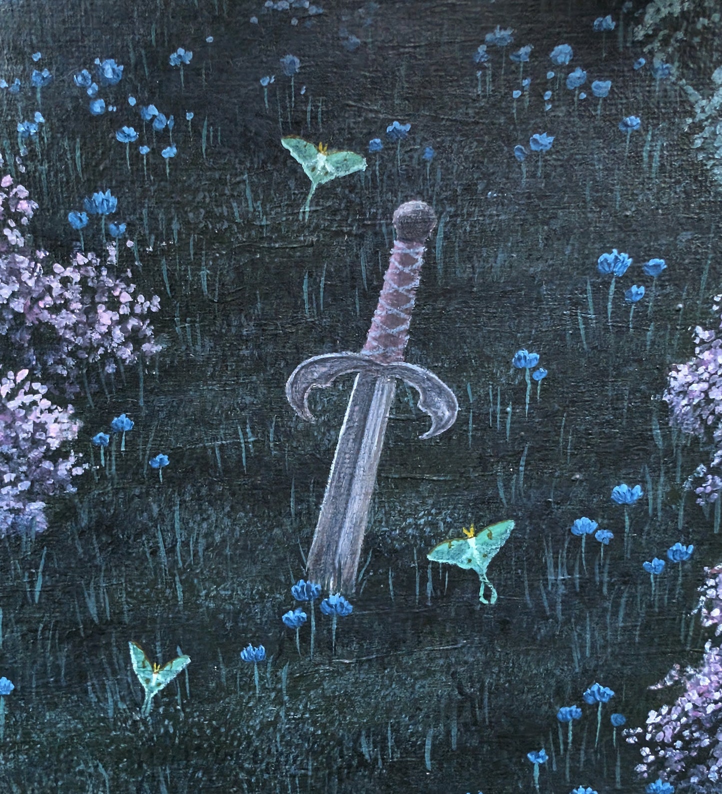 Amethyst Castle 10x20 Painting