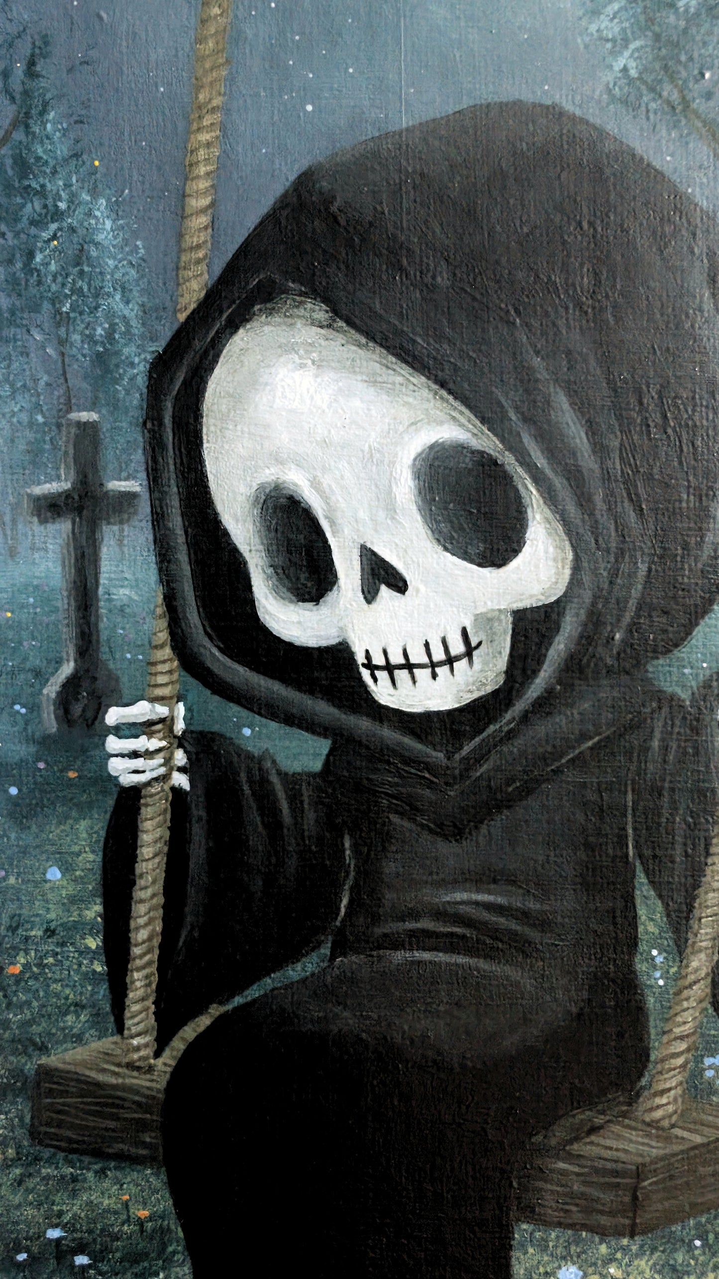 Grim 8"x10" Painting