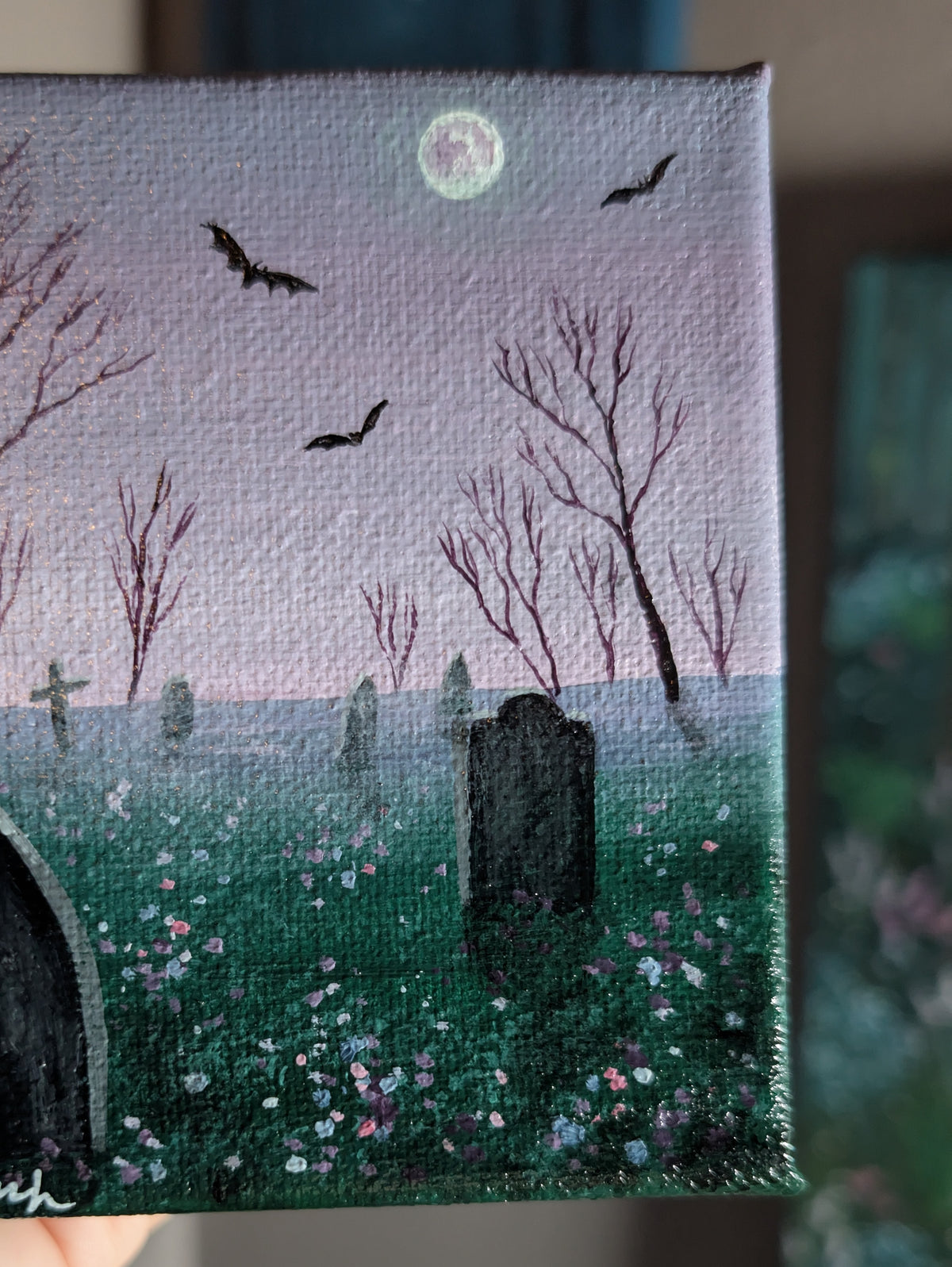 Batty Cemetery 4" Painting 30/50