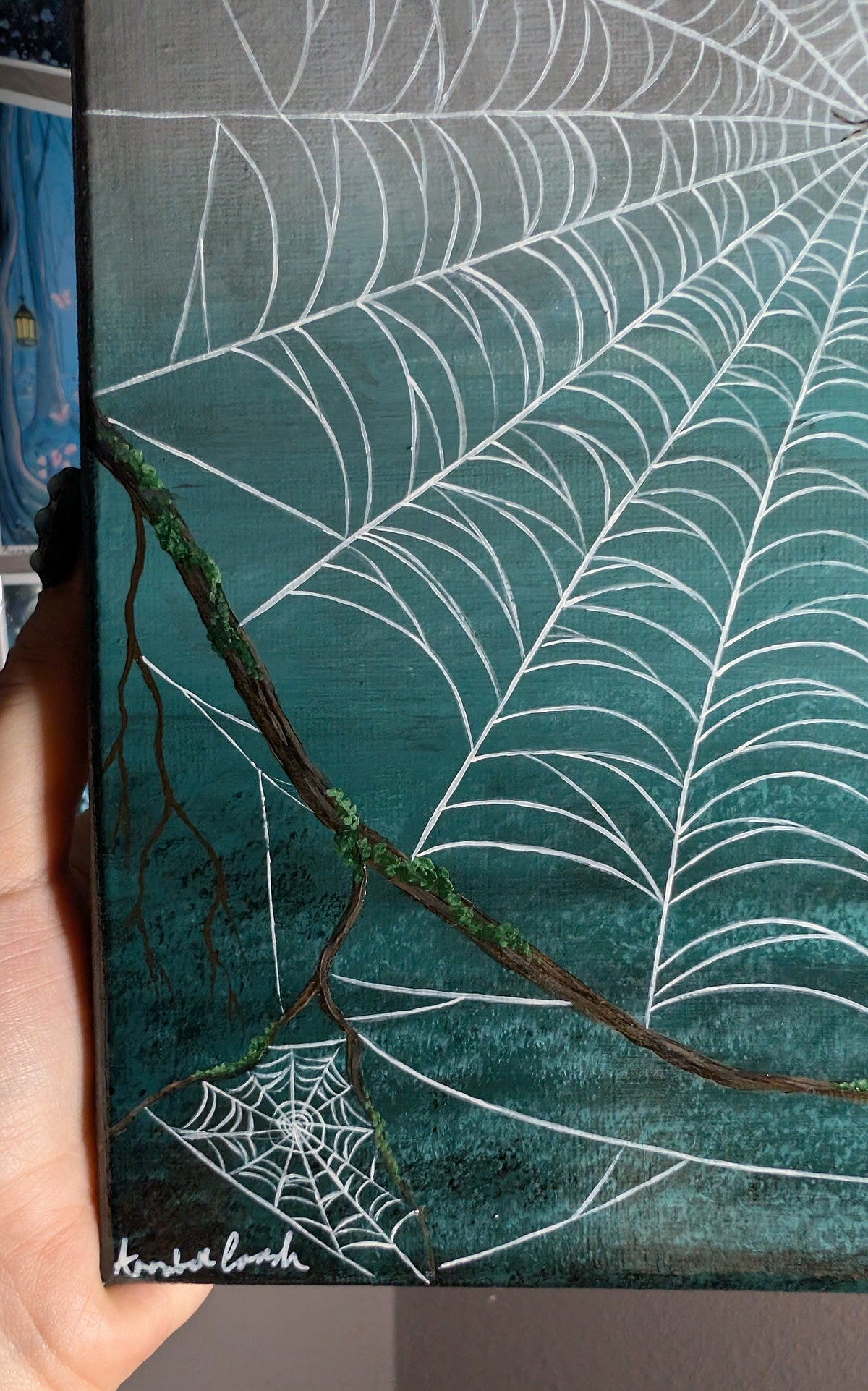 Mildred's Web 9" x 12" Painting